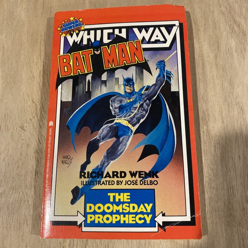 Batman :‎ The Doomsday Prophecy by Richard Wenk (1989) Vintage Which Way